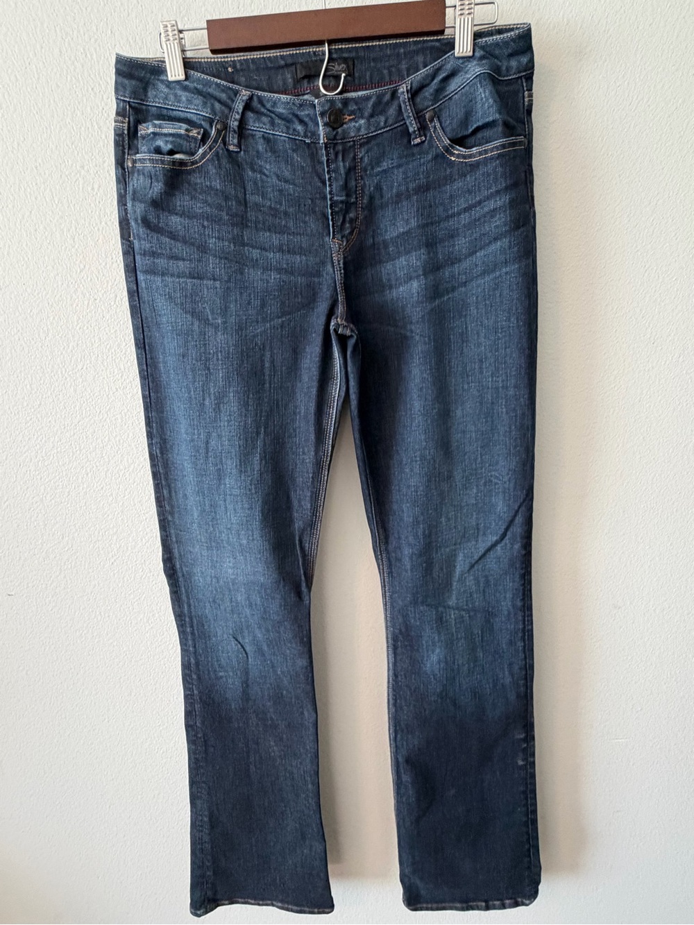Silver Jeans Dark Blue Selena Mid-Rise Jeans
